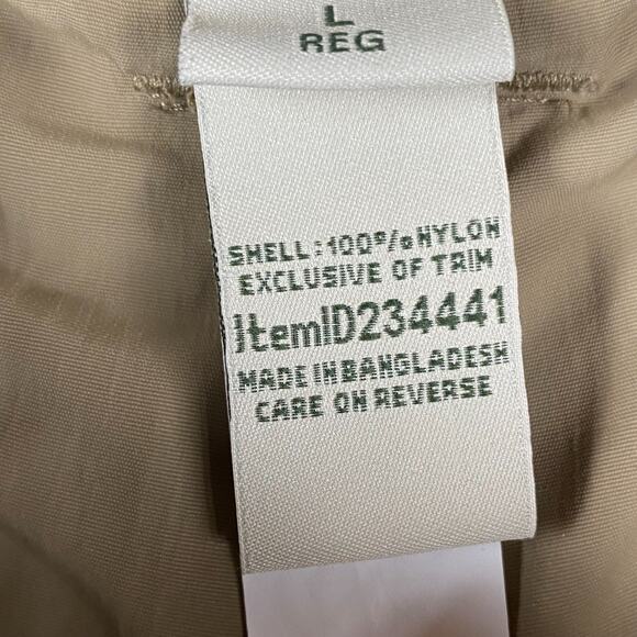 L.L. Bean Nylon Convertible Cargo Pants Women's Reg Size Large Beige - Picture 4 of 9